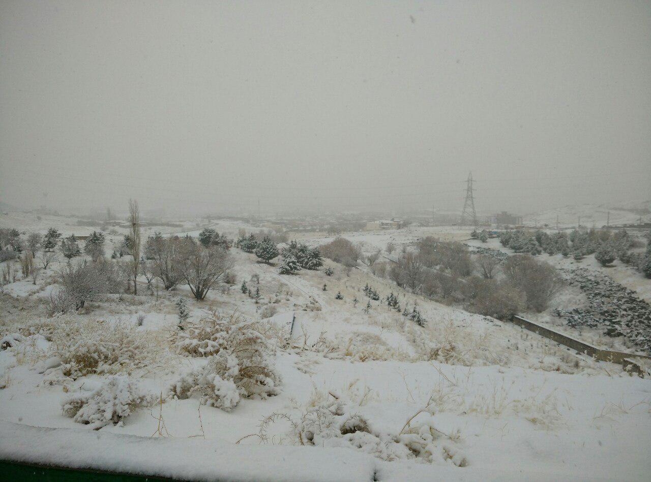 اولین برف پاییزی زنجان یااسین